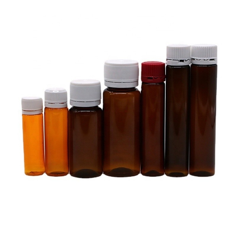 1/2oz 1oz PET Plastic Oral Liquid Medicine Bottles Cosmetic Bottle Customize Color