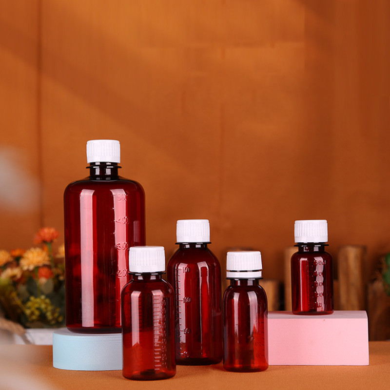 60ml 100ml 120ml Plastic PET Empty Syrup Bottles Oral Liquid Bottle
